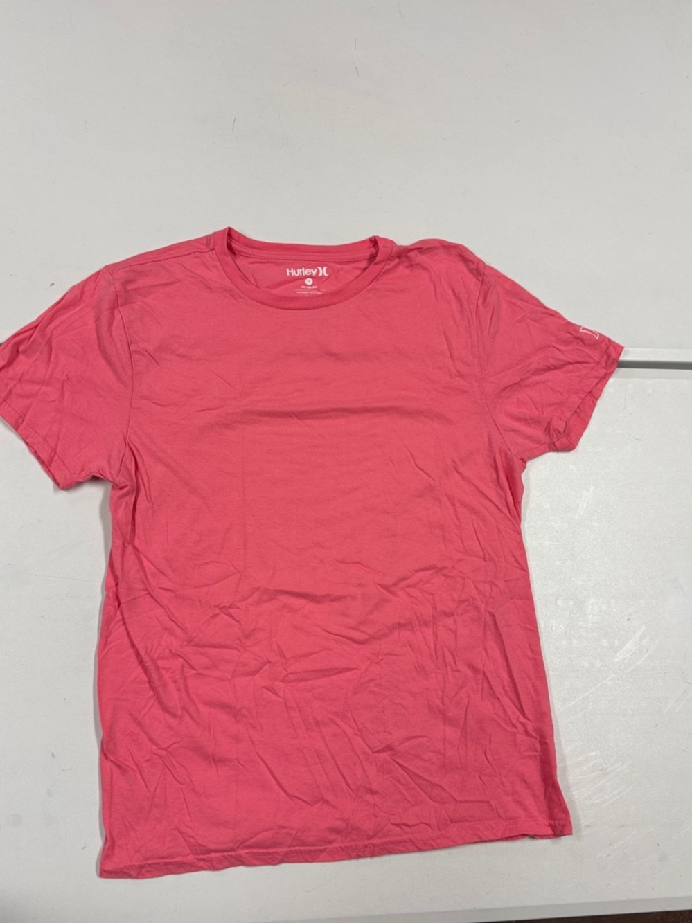 Hurley Coral Pink Crewneck Short Sleeve Tee